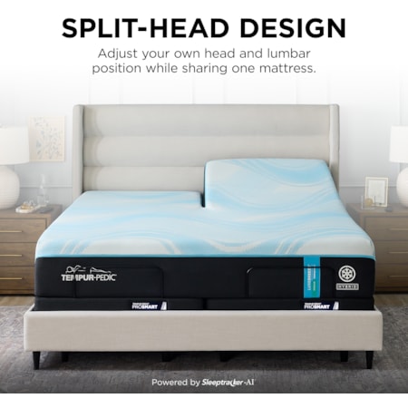 Tempur-LuxeBreeze Med Hybrid Spl Head King