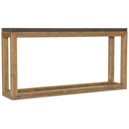 Rectangular Bark-Top Sofa Table