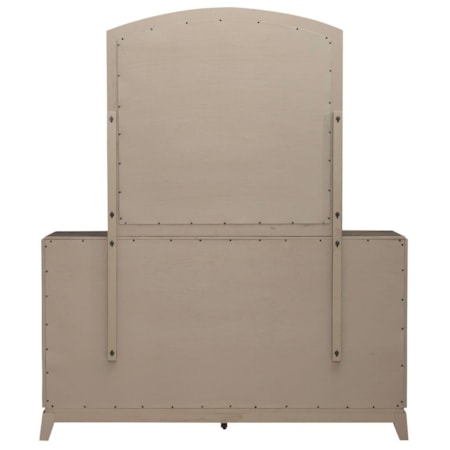 6-Drawer Dresser and Arched Mirror