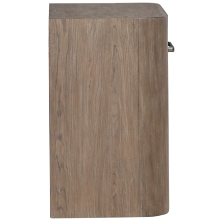 Open Nightstand with Charging Station