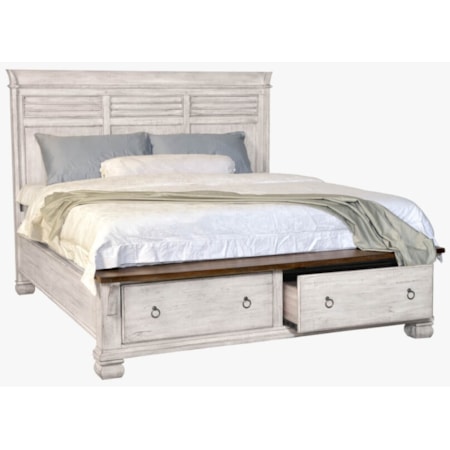 Queen Panel Storage Bed