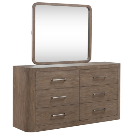 6-Drawer Dresser and Mirror