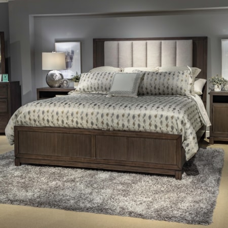 Queen Upholstered Panel Bed