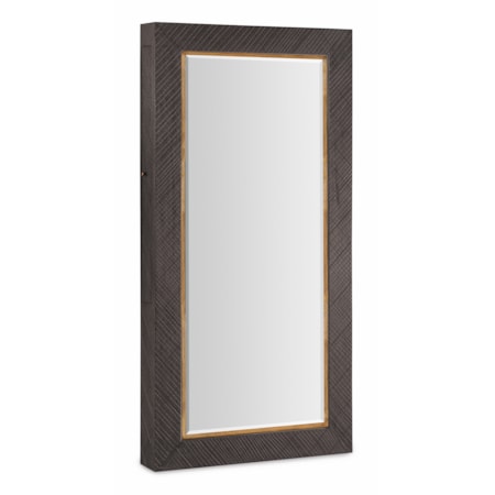 Floor Mirror with Jewelry Storage