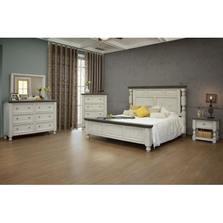 Dresser and Mirror Set