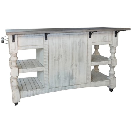 2-Door Kitchen Island Cart