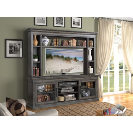 TV Console with Hutch