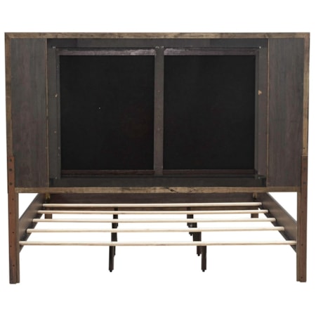 Queen Upholstered Panel Bed