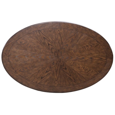 50" Oval Cocktail Table with Casters