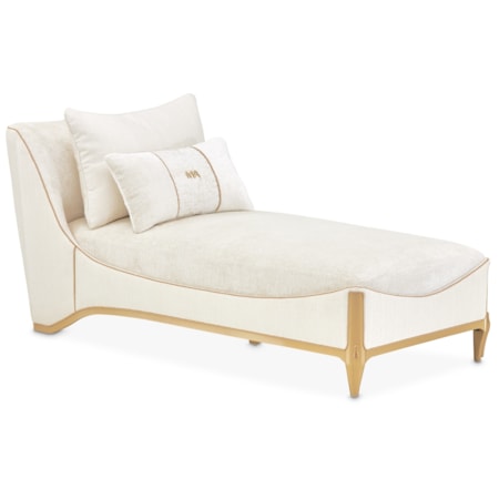 Chaise w/Decorative Pillows
