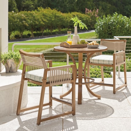 3-Piece Outdoor Adjustable Bistro Set