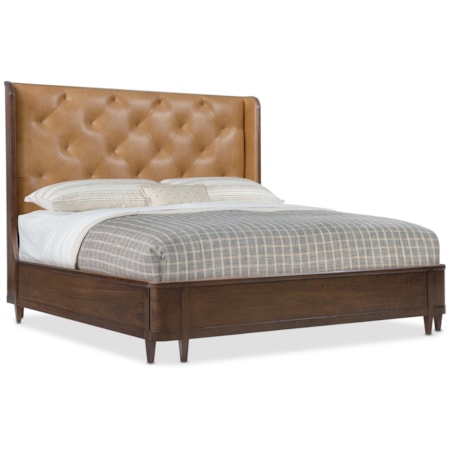 Leather King Bed