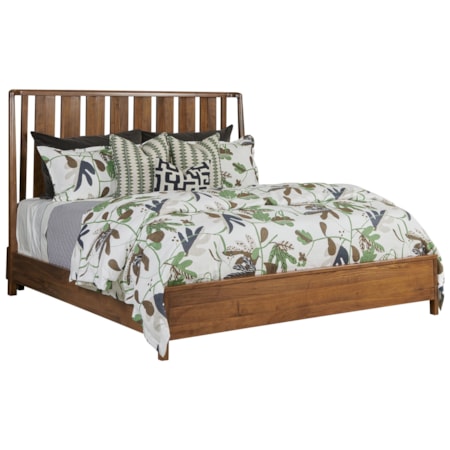King Bed with Slat Headboard