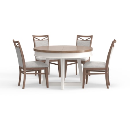 5-Piece Round Dining Set