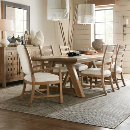Rustic Three-Drawer Nightstand with Self-Closing Drawers