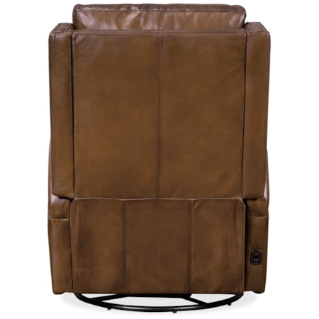 Power Swivel Glider Leather Recliner