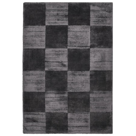 8x12 Check Ink Blue Rug