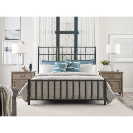 Sylvan Queen Metal Bed