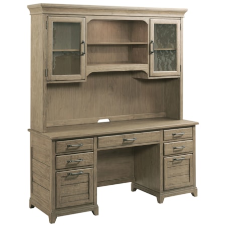 Executive Desk with Matching Hutch