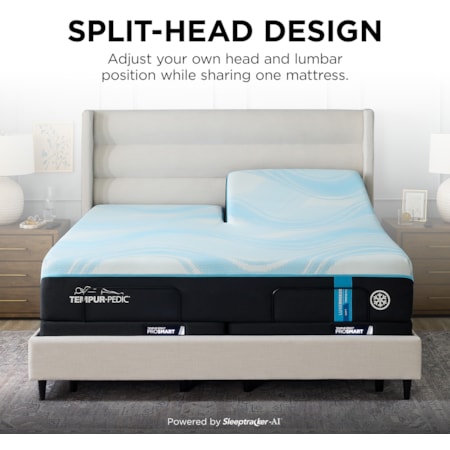 Tempur-LuxeBreeze® Soft Split Head King