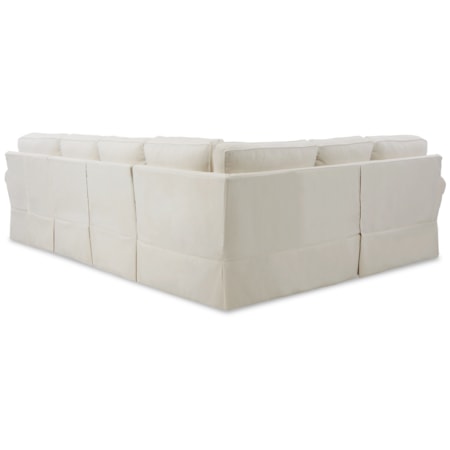 3-Pc Slipcover Sectional Sofa w/ RAF Chaise