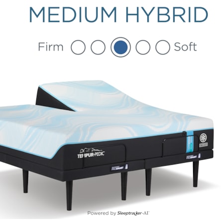 Tempur-LuxeBreeze Med Hybrid Spl Head King