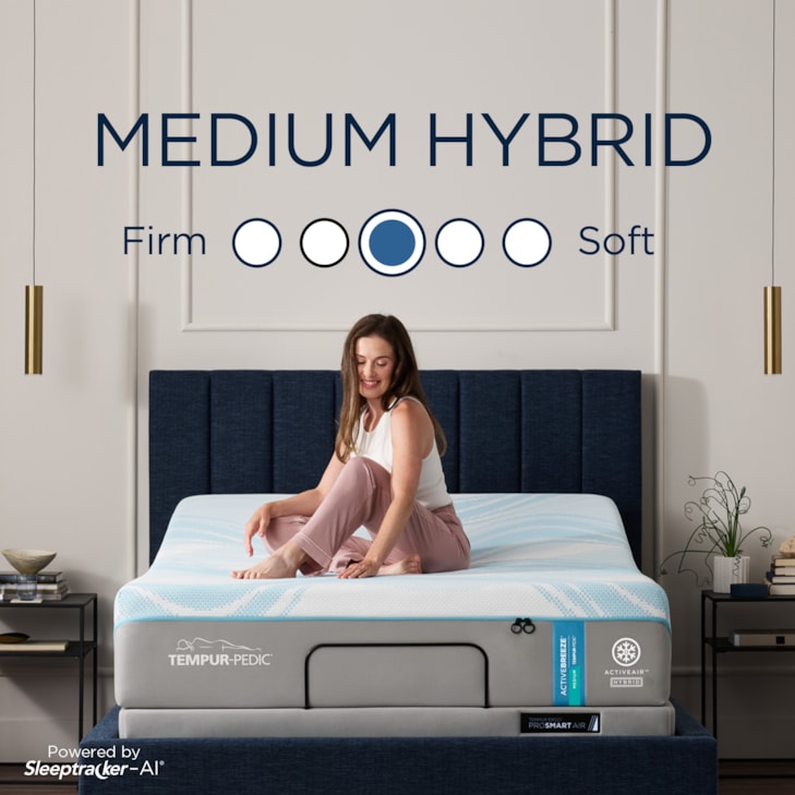 Tempur-Pedic® TEMPUR-ActiveBreeze® Medium Hybrid TEMPUR-ActiveBreeze® Medium Hybrid Queen