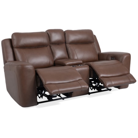 Power Reclining Console Loveseat