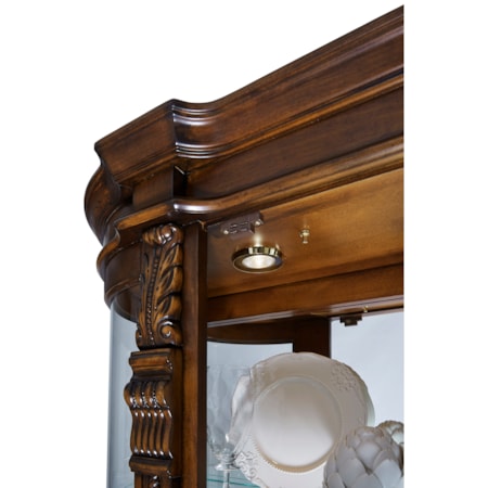 Living Room End Curio Cabinet