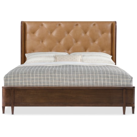 Leather King Bed