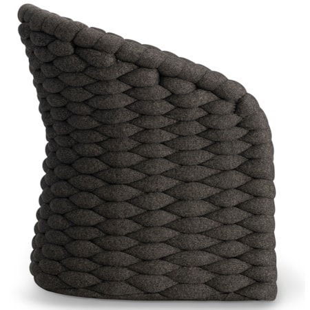 Outdoor Woven Dining Armchair w/Sock Cushion