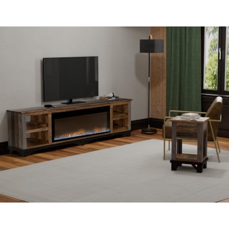 Electric Fireplace Console