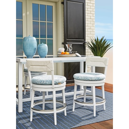 Outdoor Swivel Counter-Height Stool