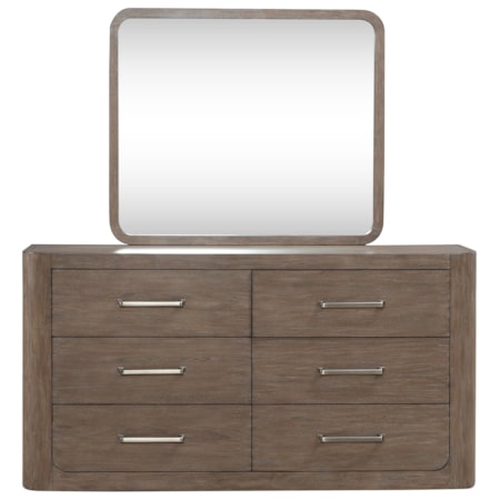 6-Drawer Dresser and Mirror