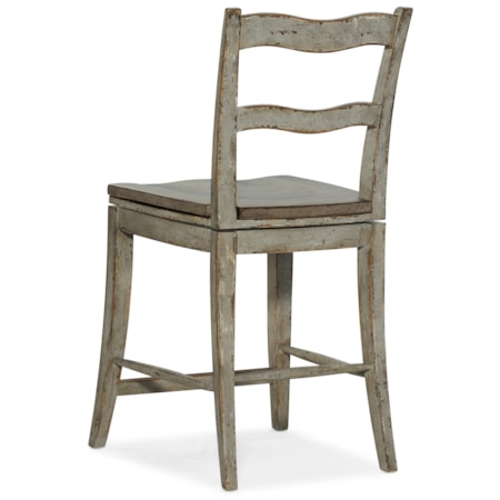 Ladder Back Swivel Counter