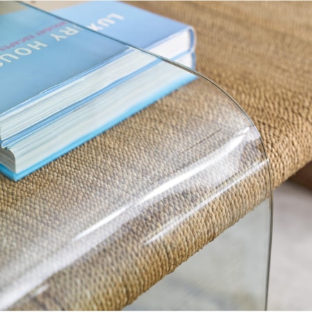 Rope and Glass Cocktail Table