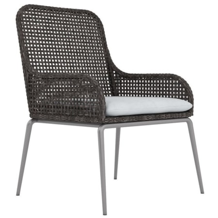 Outdoor/Indoor Wicker Arm Chair