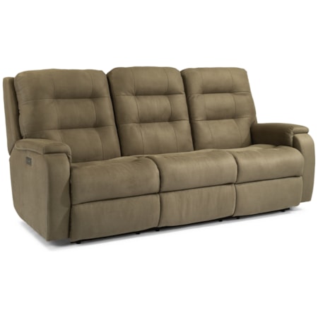 Power Headrest and Lumbar Reclining Sofa