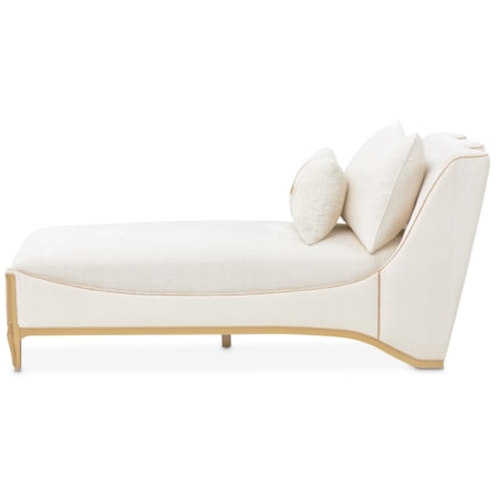 Chaise w/Decorative Pillows