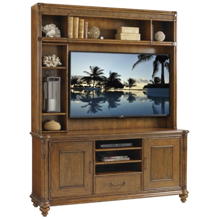 Pelican Cay Media Console and Hutch
