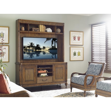 Pelican Cay Media Console and Hutch