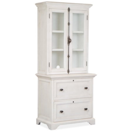 2-Drawer Lateral File Cabinet and Hutch