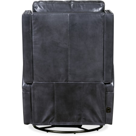 Power Swivel Glider Leather Recliner