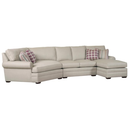 3 Pc Custom Built Sectional Sofa