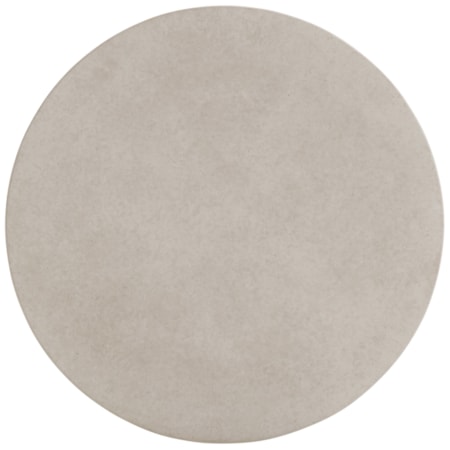 Round End Table with Weatherstone Top