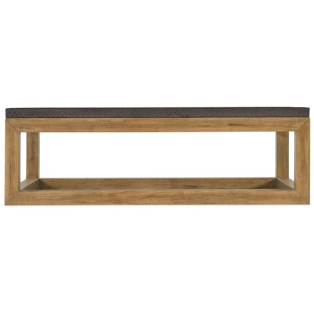 Casual Bark-Top Cocktail Table