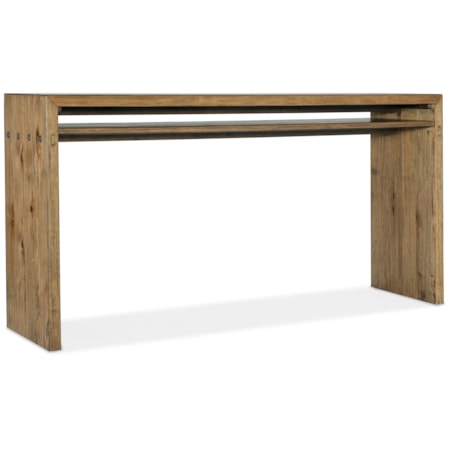 Wood Top Console Table
