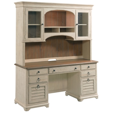 Executive Desk with Matching Hutch