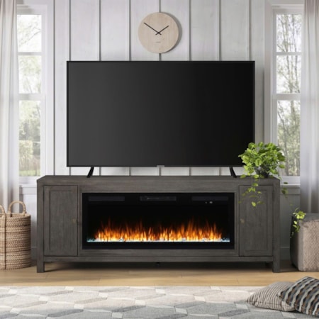 406 78 Inch Console with Fire FTS