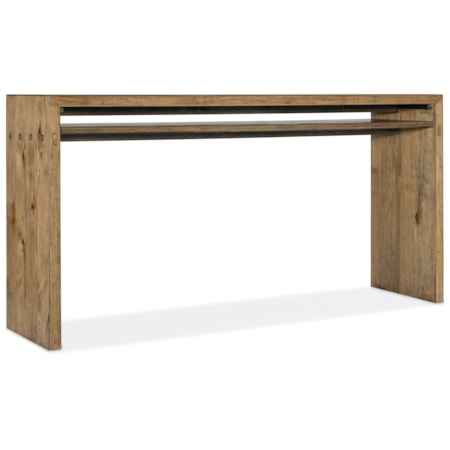 Wood Top Console Table